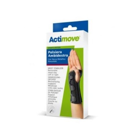 Actimove Sports Edition Polsiera ambidestra con stecca metallica rimovibile taglia M