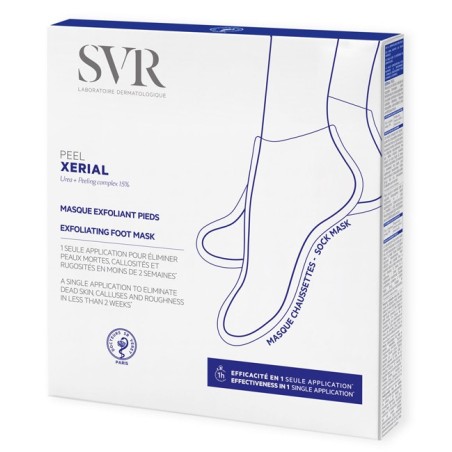 SVR Xerial Peel maschera esfoliante per piedi molto secchi 2 calzari 36-43 SVR Xerial Peel maschera esfoliante per piedi molto secchi 2 calzari 36-43