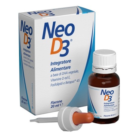 Junia Pharma Neod3 integratore in gocce per ossa e difese 20 ml Junia Pharma Neod3 integratore in gocce per ossa e difese 20 ml