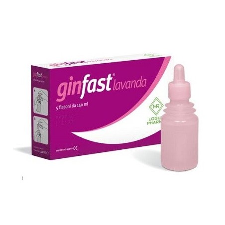 Ginfast Lavanda vaginale lenitiva umettante per microflora intima 5 flaconcini da 140 ml Ginfast Lavanda vaginale lenitiva umettante per microflora intima 5 flaconcini da 140 ml
