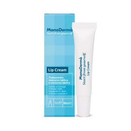 Monoderma Lip Cream trattamento intensivo per labbra rugose e invecchiate 15 ml Monoderma Lip Cream trattamento intensivo per labbra rugose e invecchiate 15 ml