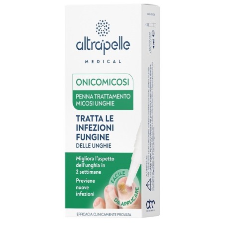 Altrapelle Penna per Trattamento Micosi Unghie 4 ml: trattamento mirato per unghie più sane e protette. Altrapelle Penna per Trattamento Micosi Unghie 4 ml: trattamento mirato per unghie più sane e protette.