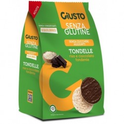 Giusto Tondelle Riso e Cioccolato Fondente 60 g: snack croccante e goloso senza glutine, perfetto per pause leggere e gustose