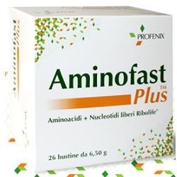 Aminofast Plus 26 Bustine: integratore completo per tono muscolare, energia e vitalità quotidiana.