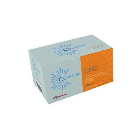 Coasten 12 Flaconcini monodose da 10 ml: integratore tonico-energizzante per corpo e mente.