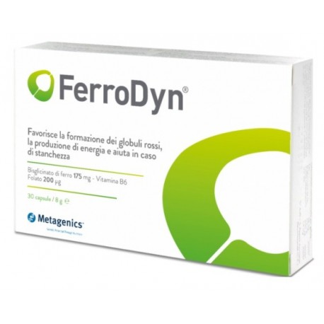 Ferrodyn HI 30 Capsule: integratore di ferro delicato e completo con folati e vitamina B6.