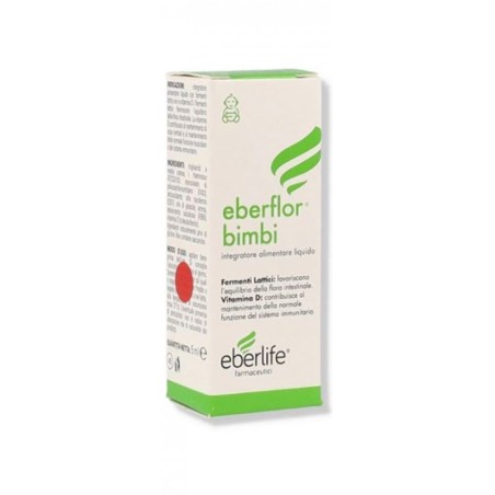 Eberflor Bimbi Gocce 5 ml: integratore per la flora intestinale e il sistema immunitario nei bambini.