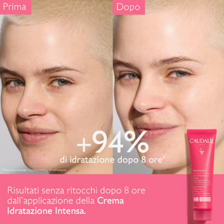 Caudalie VinoHydra Crema idratazione intensa per pelli secche vaso 50 ml