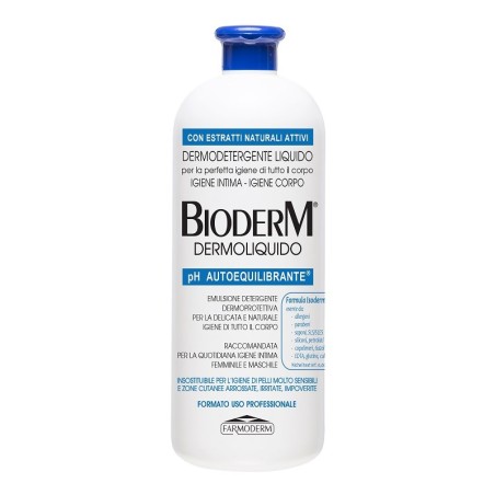Bioderm Dermoliquido Ph Autoequilibrante emulsione detergente intima e corpo 1000 ml Bioderm Dermoliquido Ph Autoequilibrante emulsione detergente intima e corpo 1000 ml