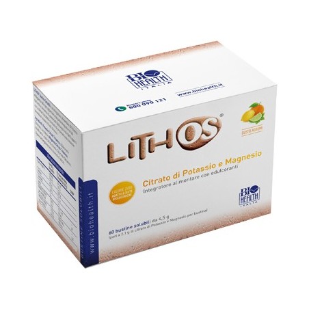 Lithos integratore di potassio e magnesio per diarrea 60 bustine gusto agrumi Lithos integratore di potassio e magnesio per diarrea 60 bustine gusto agrumi