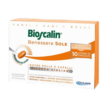 Bioscalin Sole 30 Compresse + 10 - Integratore pelle e capelli solare Bioscalin Sole 30 Compresse + 10 - Integratore pelle e capelli solare