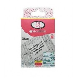 Sterilina Cerotto pronto in strip TNT garzato ipoallergenico bianco gigante 15 pezzi