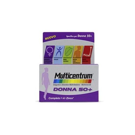 MULTICENTRUM DONNA 50+ 30 COMPRESSE MULTICENTRUM DONNA 50+ 30 COMPRESSE