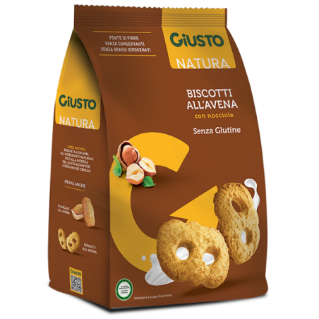 Farmafood Giusto Senza Glutine Biscotti Avena Con Nocciole 250 G Farmafood Giusto Senza Glutine Biscotti Avena Con Nocciole 250 G