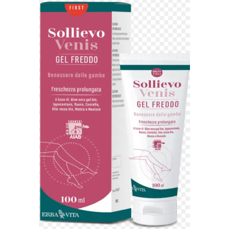 Erba Vita Sollievo Venis Crema gel defaticante fredda gambe gonfie 100ml Erba Vita Sollievo Venis Crema gel defaticante fredda gambe gonfie 100ml