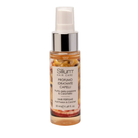 Silium profumo per capelli idratante frutto passione e caramello 50 ml Silium profumo per capelli idratante frutto passione e caramello 50 ml