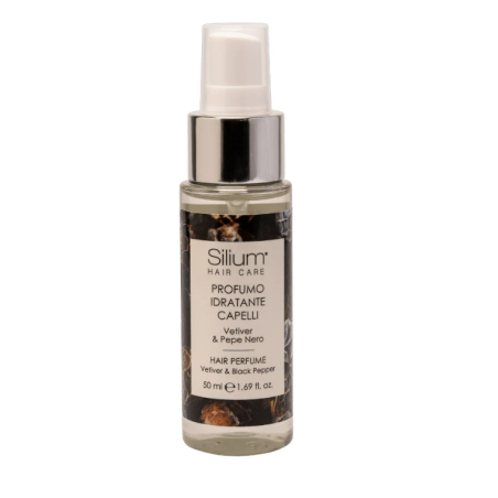 Silium profumo per capelli idratante vetiver e pepe nero 50 ml Silium profumo per capelli idratante vetiver e pepe nero 50 ml