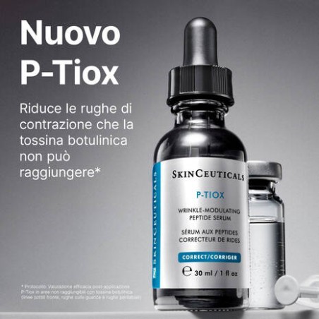 Skinceuticals P-Tiox - Siero viso ai peptidi per rughe di contrazione 30 ml Skinceuticals P-Tiox - Siero viso ai peptidi per rughe di contrazione 30 ml