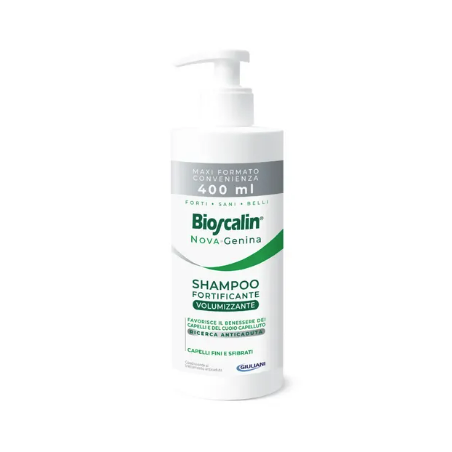 Nova Genina Shampoo volumizzante rinforzante maxi size 400 ml Nova Genina Shampoo volumizzante rinforzante maxi size 400 ml