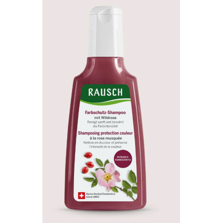 Rausch Shampoo alla rosa selvatica color protettivo capelli tinti 200 ml Rausch Shampoo alla rosa selvatica color protettivo capelli tinti 200 ml