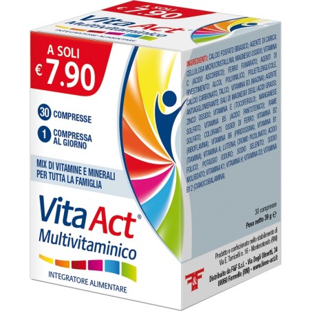 F&f Vita Act Multivitaminico 30 Compresse F&f Vita Act Multivitaminico 30 Compresse