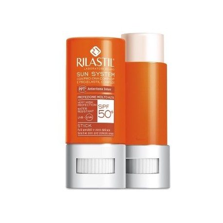 Rilastil Sun System Stick Solare Labbra e Zone Sensibili Protezione Solare SPF 50+ - 8.5 ml Rilastil Sun System Stick Solare Labbra e Zone Sensibili Protezione Solare SPF 50+ - 8.5 ml