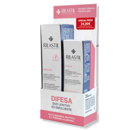 Rilastil Difesa Duo emolliente - Crema sterile + difesa contorno occhi TAGLIO PREZZO Rilastil Difesa Duo emolliente - Crema sterile + difesa contorno occhi TAGLIO PREZZO