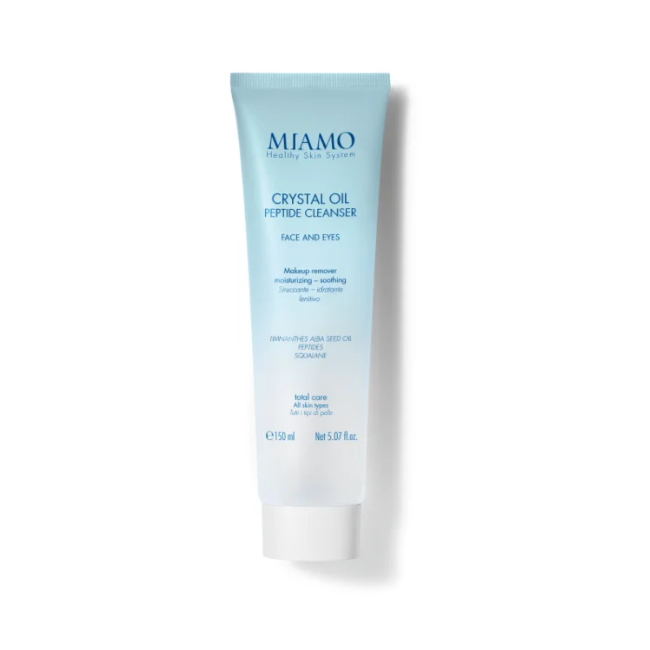 Miamo Crystal Oil Peptide Cleanser detergente struccante lenitivo viso e occhi 150 ml