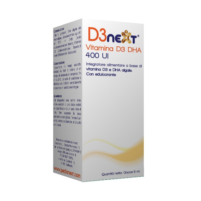 D3 Next Integratore a base di vitamina D per ossa e denti 15 ml