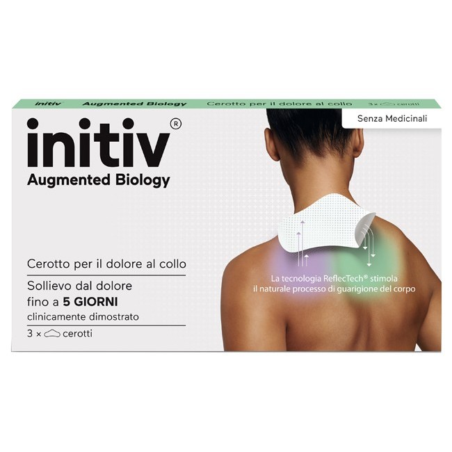 Initiv Cerotto per Dolore al Collo 3 Pezzi – sollievo naturale fino a 5 giorni