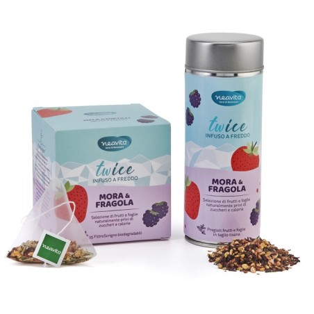 Neavita Twice Infuso a Freddo Gusto Mora e Fragola 90 g Neavita Twice Infuso a Freddo Gusto Mora e Fragola 90 g