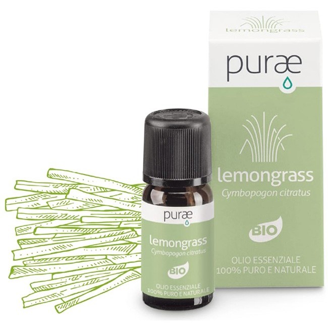 PURAE OE LEMONGRASS BIO CYMBOPOGON FEXUOSUS PARTI AEREE 10 ML