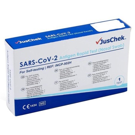 TEST ANTIGENICO RAPIDO COVID-19 JUSCHEK AUTODIAGNOSTICO DETERMINAZIONE QUALITATIVA ANTIGENI SARS-COV-2 IN TAMPONI NASALIMEDIANTE TEST ANTIGENICO RAPIDO COVID-19 JUSCHEK AUTODIAGNOSTICO DETERMINAZIONE QUALITATIVA ANTIGENI SARS-COV-2 IN TAMPONI NASALIMEDIANTE