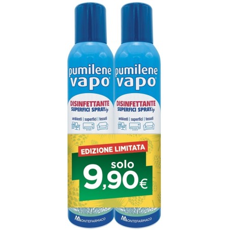PUMILENE VAPO DISINFETTANTE 2 BOMBOLETTE X 250 ML PUMILENE VAPO DISINFETTANTE 2 BOMBOLETTE X 250 ML