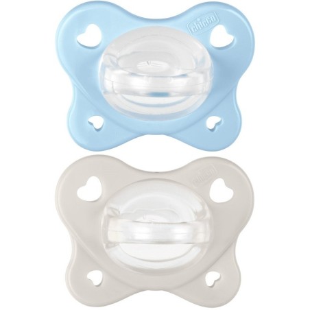 Chicco Dual Soft Succhietto Azzurro 2-6 Mesi 2 pezzi – Comfort e delicatezza per il neonato Chicco Dual Soft Succhietto Azzurro 2-6 Mesi 2 pezzi – Comfort e delicatezza per il neonato
