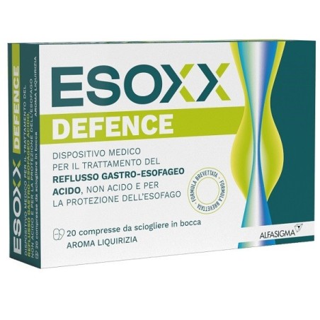 Esoxx Defence 20 Compresse Masticabili - Protezione dal reflusso Esoxx Defence 20 Compresse Masticabili - Protezione dal reflusso