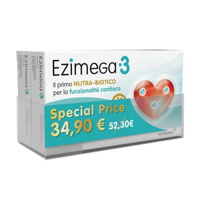 Ezimega3 Integratore per il benessere cardiaco - Bipacco da 20 compresse