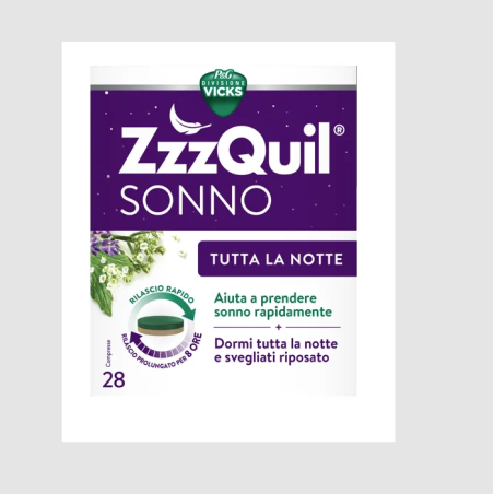 ZZZQuil Sonno tutta la notte - Integratore per il sonno 28 compresse