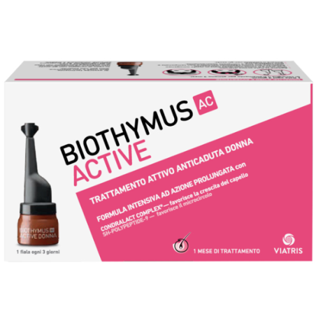 Biothymus AC Active donna trattamento attivo anticaduta capelli 10fiale Biothymus AC Active donna trattamento attivo anticaduta capelli 10fiale