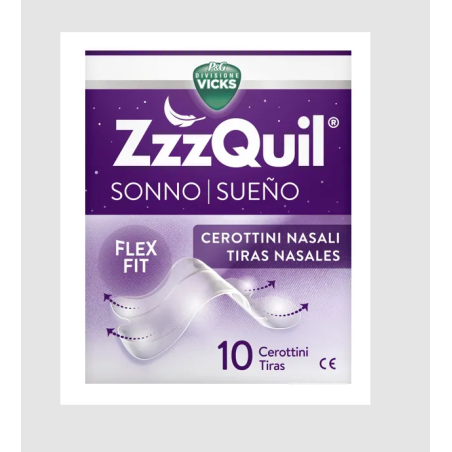 ZZZQuil Cerotti nasali notturni per non russare 10 cerottini ZZZQuil Cerotti nasali notturni per non russare 10 cerottini