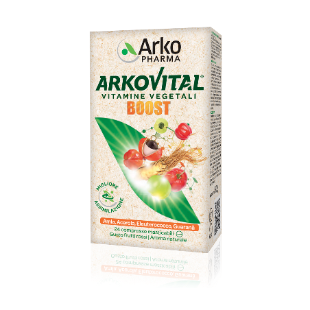 Arkopharma Arkovital Acerola Boost Integratore Energetico 24 compresse Arkopharma Arkovital Acerola Boost Integratore Energetico 24 compresse