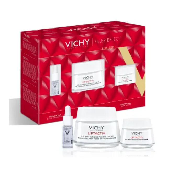 Vichy Liftactiv HA cofanetto filler - Siero 5 ml + Crema giorno 50 ml + Crema notte 15 ml