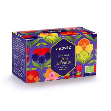 Neavita Infusi di Frutta biologici in 5 varietà 20 filtri Neavita Infusi di Frutta biologici in 5 varietà 20 filtri