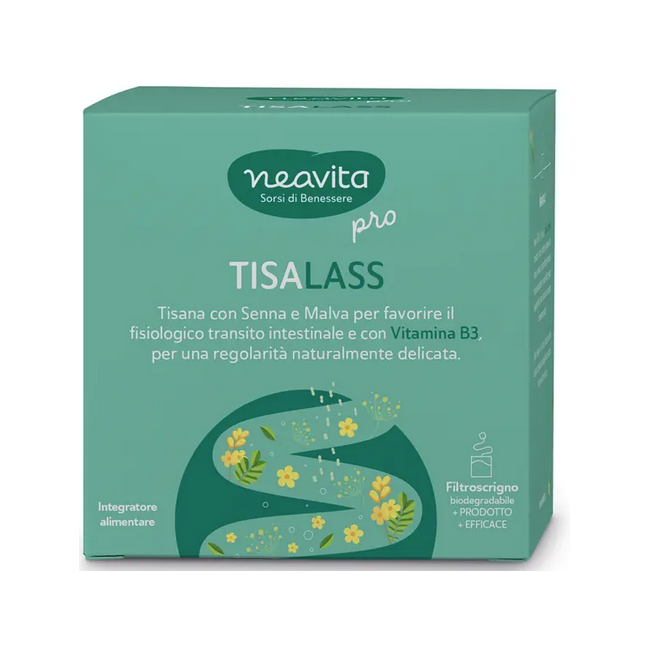 Neavita TisaLass 18 filtroscrigno - Tisana per la regolarità intestinale