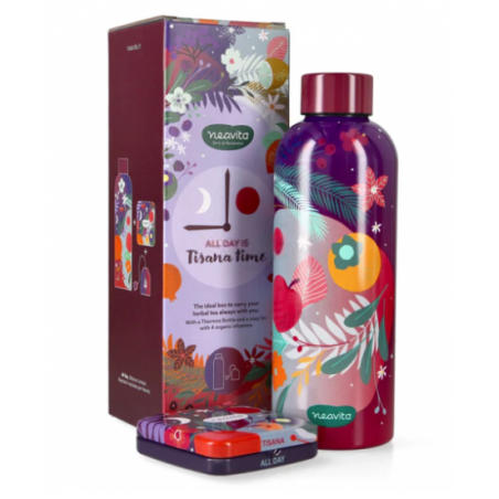Neavita Cofanetto tisana time - Bottiglia thermos 500 ml + 4 filtro biologici Neavita Cofanetto tisana time - Bottiglia thermos 500 ml + 4 filtro biologici