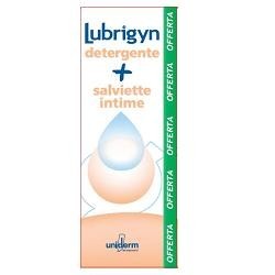 Lubrigyn detergente intimo cremoso 200 ml + 15 salviette intime delicate