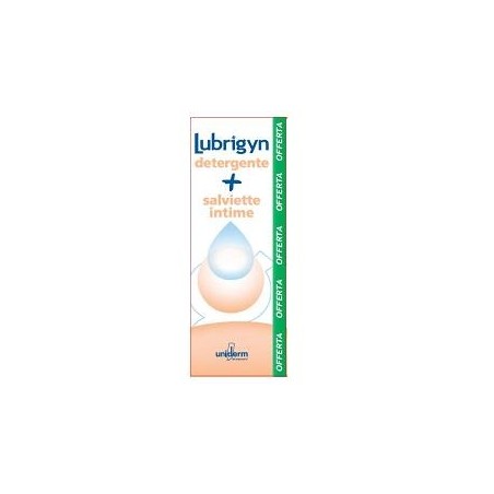 Lubrigyn detergente intimo cremoso 200 ml + 15 salviette intime delicate Lubrigyn detergente intimo cremoso 200 ml + 15 salviette intime delicate