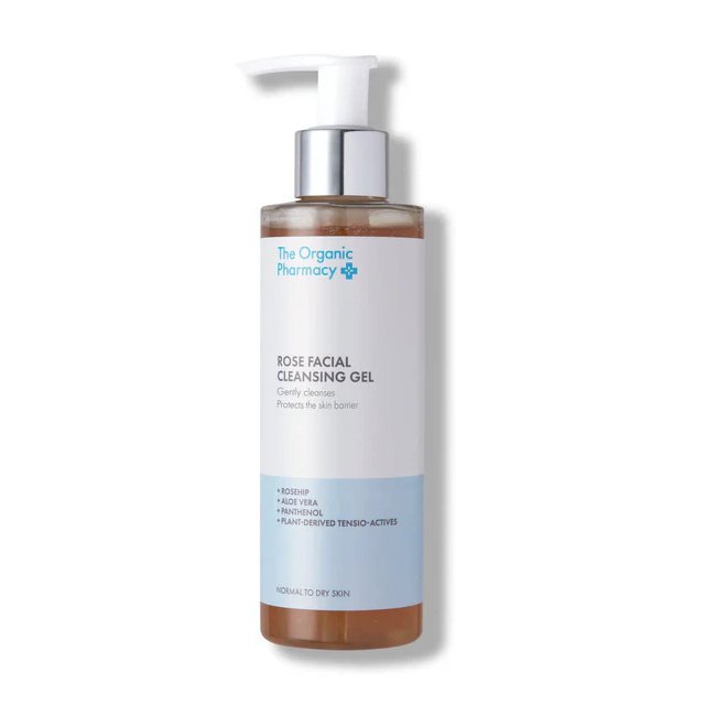 The Organic Pharmacy Rose Facial Cleansing Gel detergente viso 100 ml