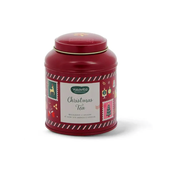 Neavita Christmas Tea - Tè Nero Barattolo in Latta Rosso 90 g