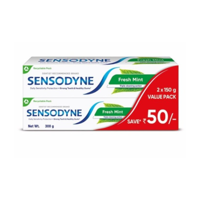 Sensodyne F-Previon Dentifricio per Sensiiblità Dentale 2x75ml